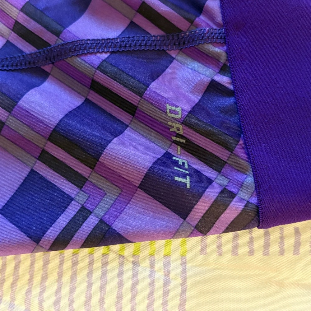 Nike Pro Gray and Purple Shorts